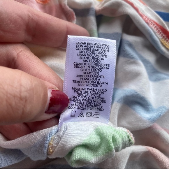 Anthropologie Peter Som Blue and Red Tiered Maxi Sundress - Picture 7 of 7